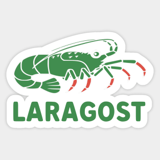 Green lobster Laragost Sticker